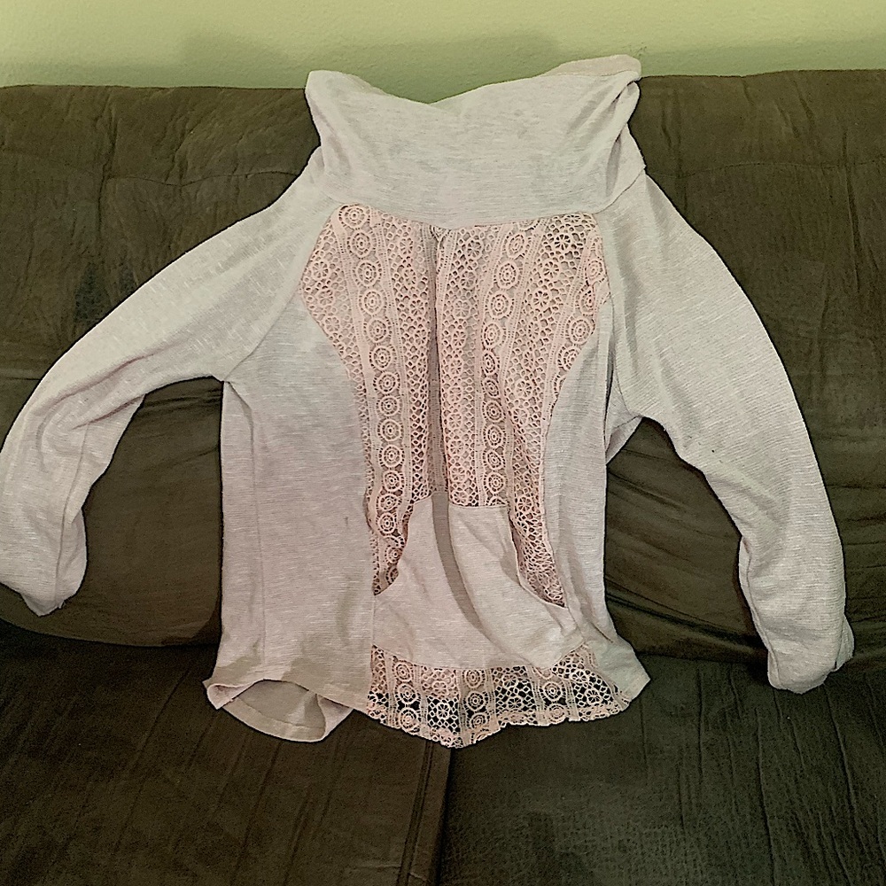 Pink No Boundaries Turtleneck Hoodie